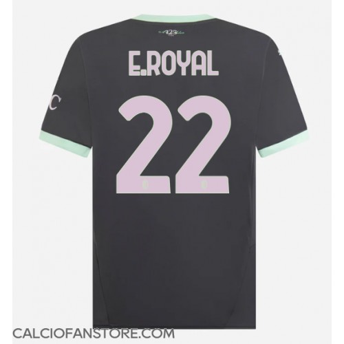 Maglia Calcio AC Milan Emerson Royal #22 Terza Divisa 2024-25 Manica Corta